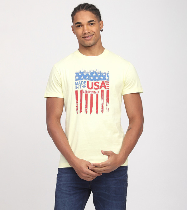 Aero Men's Printed Crew Neck T-Shirt