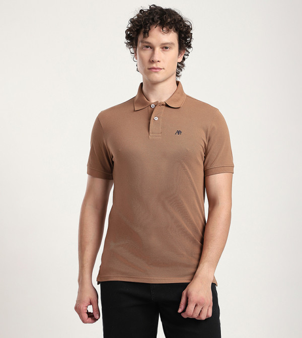 Aero Men's Logo Embroidered Polo T-Shirt