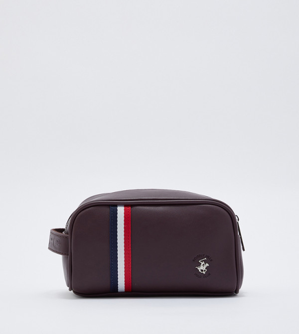 Mens Pouch Bag-Brown