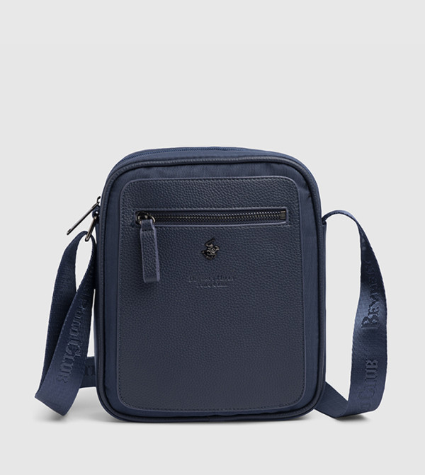 Logo Detail Zippered Reporter Bag