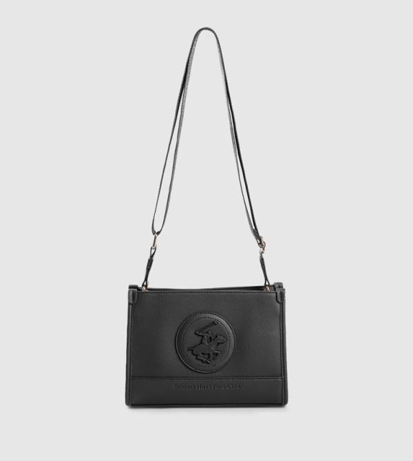 Logo Detail Zippered Crossbody Bag