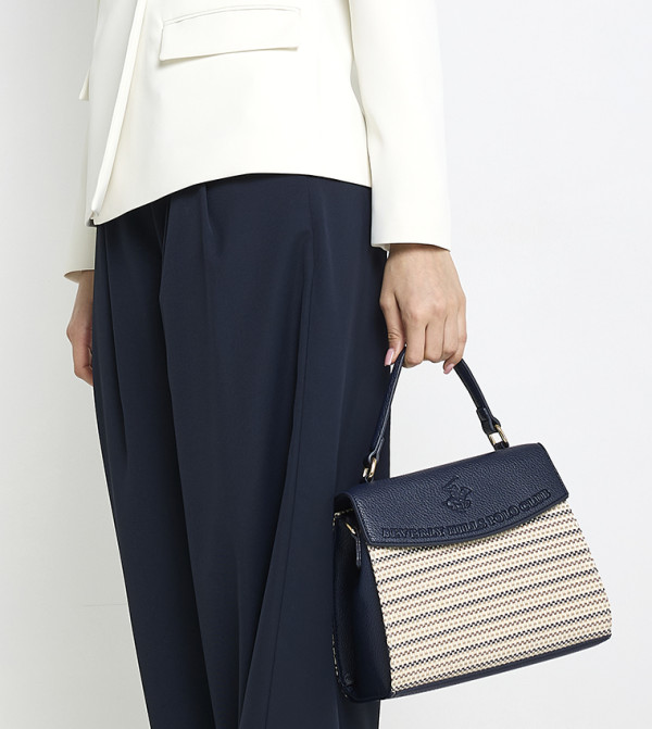 Patterned Top Handle Bag