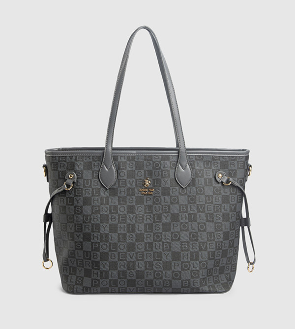 Patterned Zippered Tote Bag
