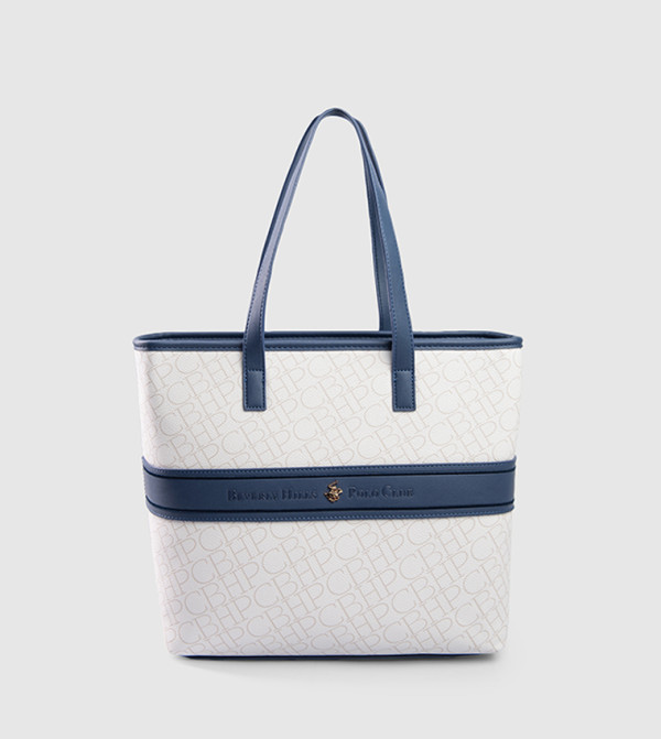 Logo Patterned Tote Bag