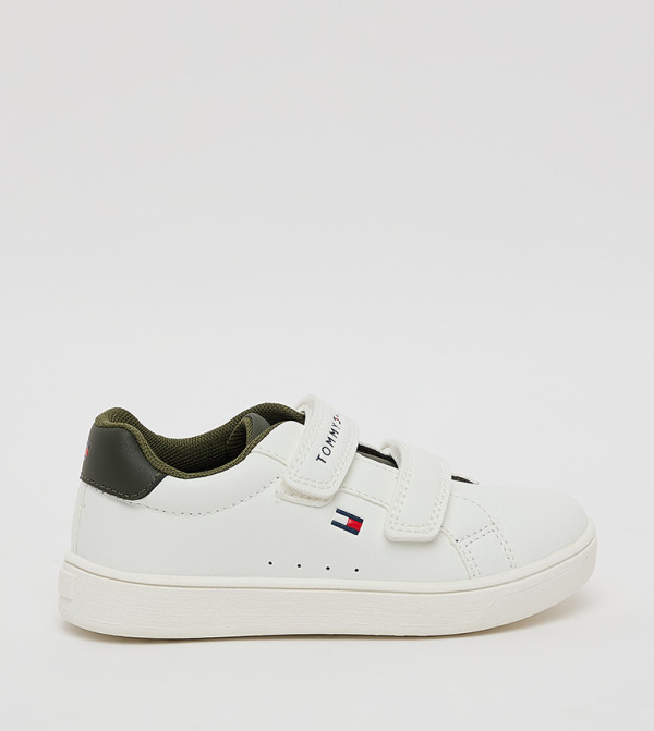 Logo Detail Velcro Low Top Sneakers