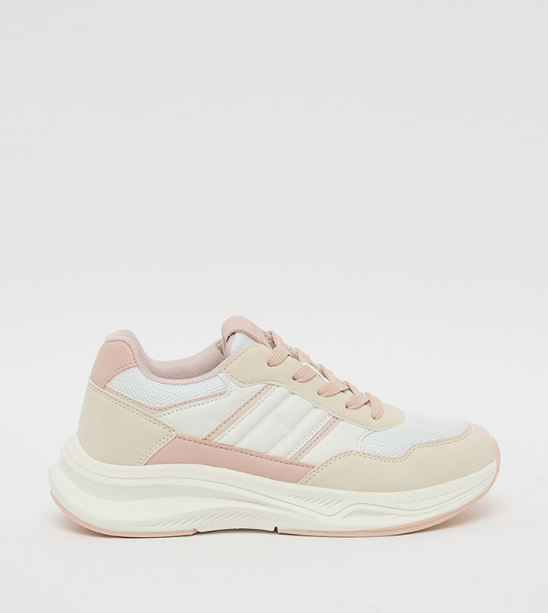Colorblock Lace Up Sneakers