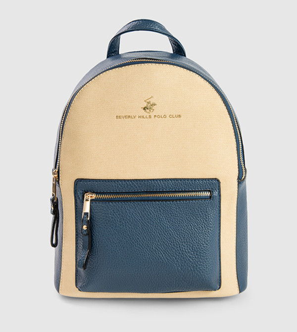 شنطة ظهر بلونين وسحاب 