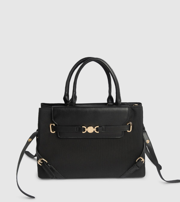 Buckle Detail Satchel Bag