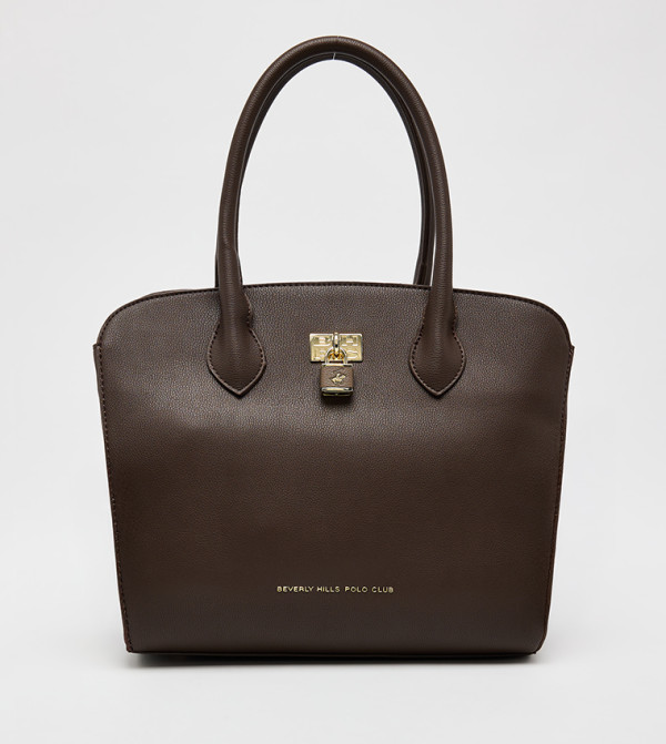 Textured Satchel Bag