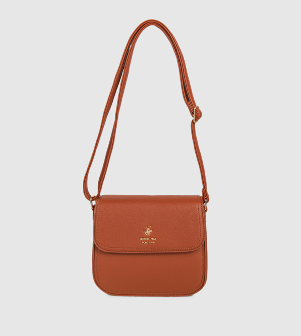 Logo Detail Flap Crossbody Bag