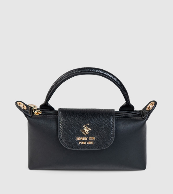 Textured Snap Closure Handheld Bag