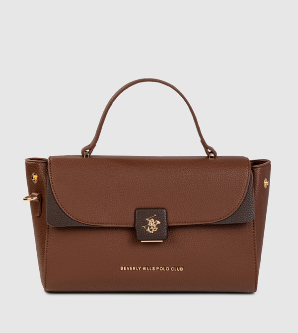 Logo Detail Top Handle Bag