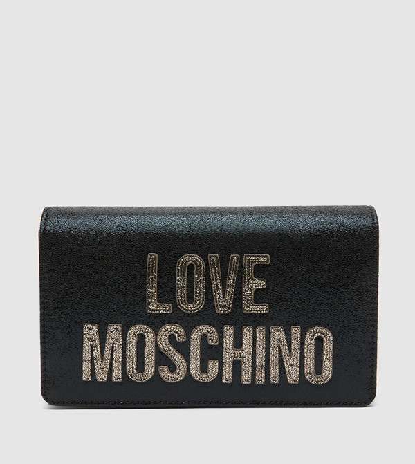 Logo Appliqued Clutch with Sling