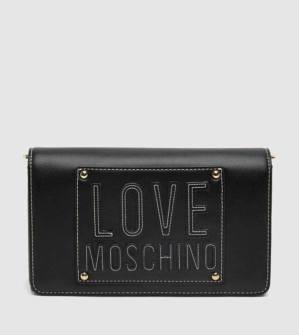 Logo Appliqued Clutch with Sling