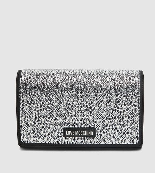 Embellished Flap Clutch Bag with Sling