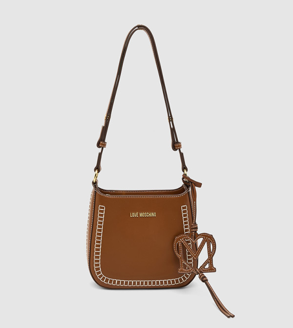 Contrast Stitch Detail Crossbody Bag