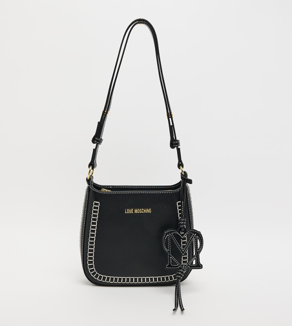 Contrast Stitch Detail Crossbody Bag