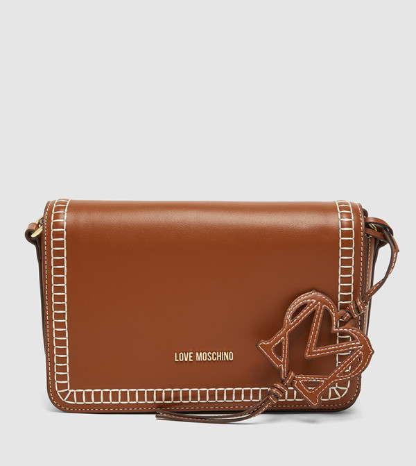 Contrast Stitch Detail Crossbody Bag