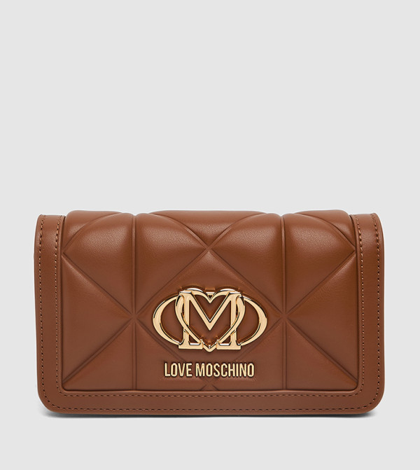 Logo Detail Quilted Wallet