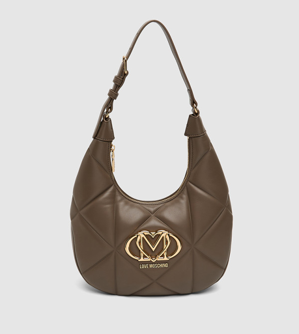 Logo Detail Quilted Shoulder Bag