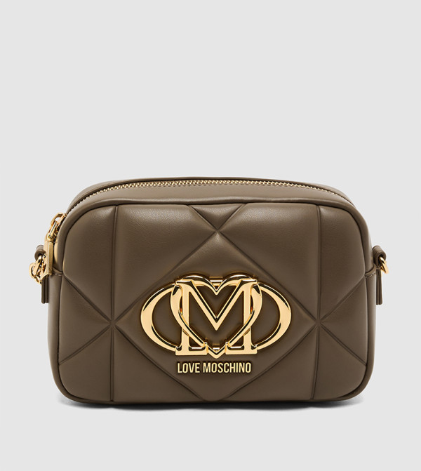 Logo Detail Quilted Crossbody Bag