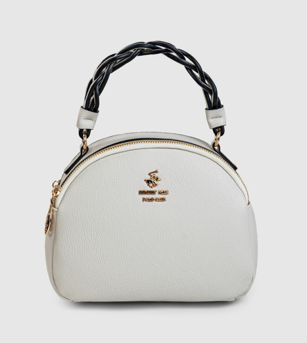 Logo Detail Zippered Handheld Bag