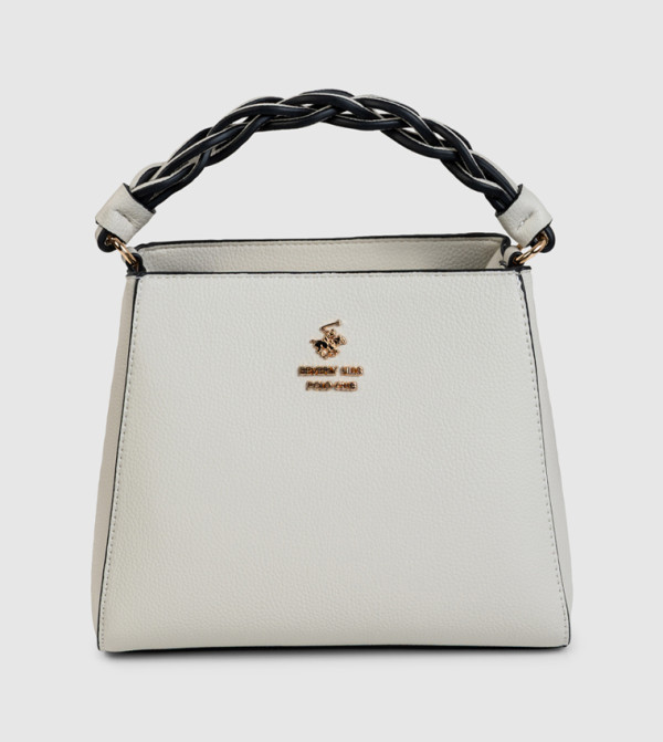 Logo Detail Zippered Handheld Bag