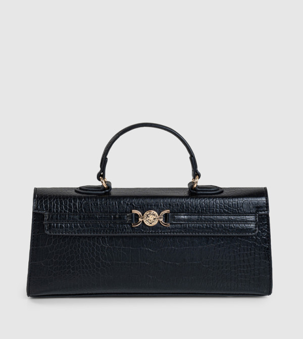 شنطة يد بنقشة جلد تمساح 