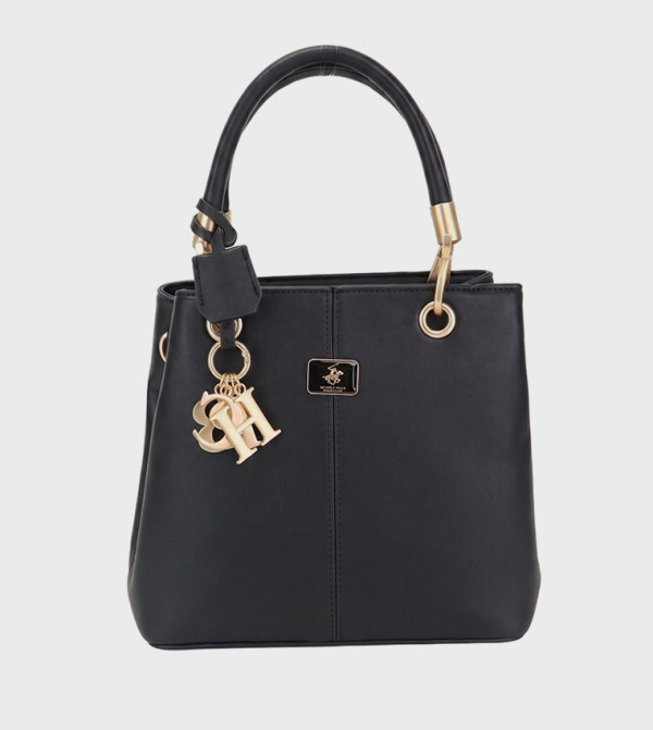 Solid Gold-Tone Hardware Satchel Bag