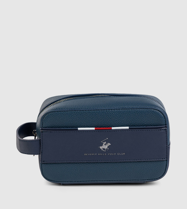Logo Detail Zippered Toiletry Bag