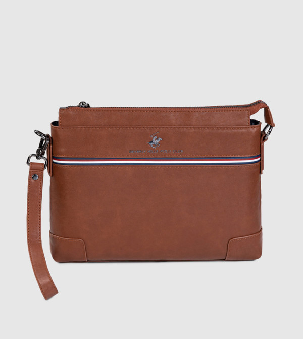 Logo Detail Zippered Pouch