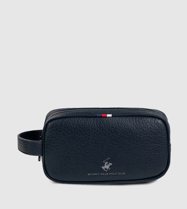 Logo Detail Zippered Toiletry Bag