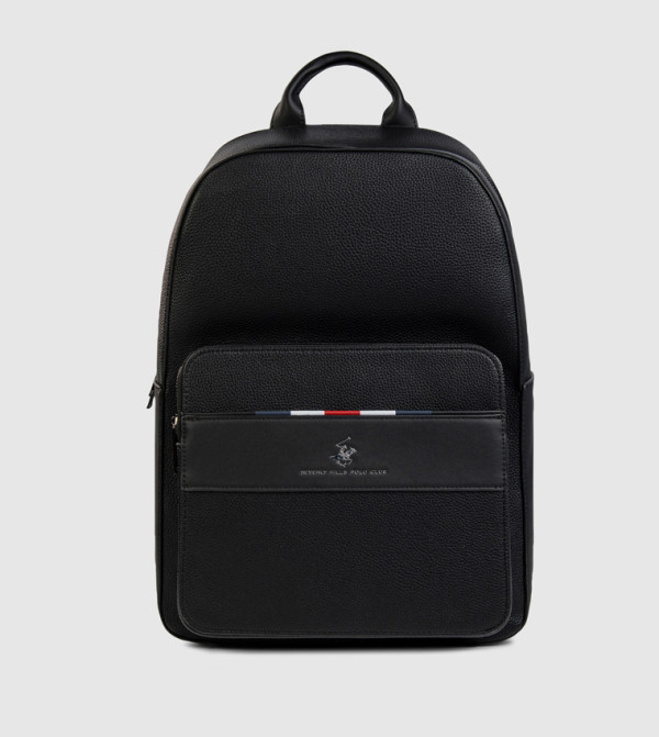 Logo Detail Zippered Backpack