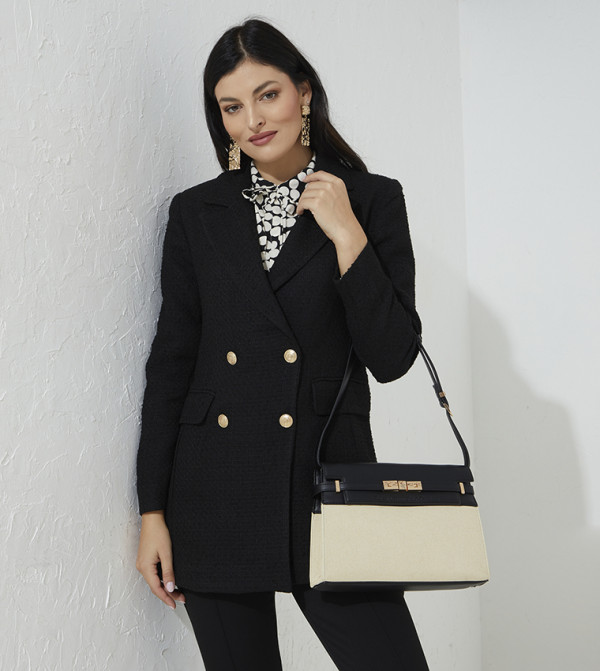 Colour-Blocked Shoulder Bag 