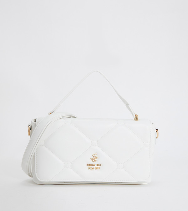 Quilted Logo Detail Crossbody Bag
