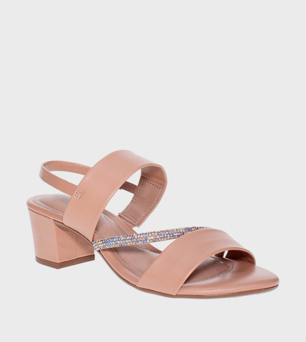 صندل زيركز بكعب مزخرف