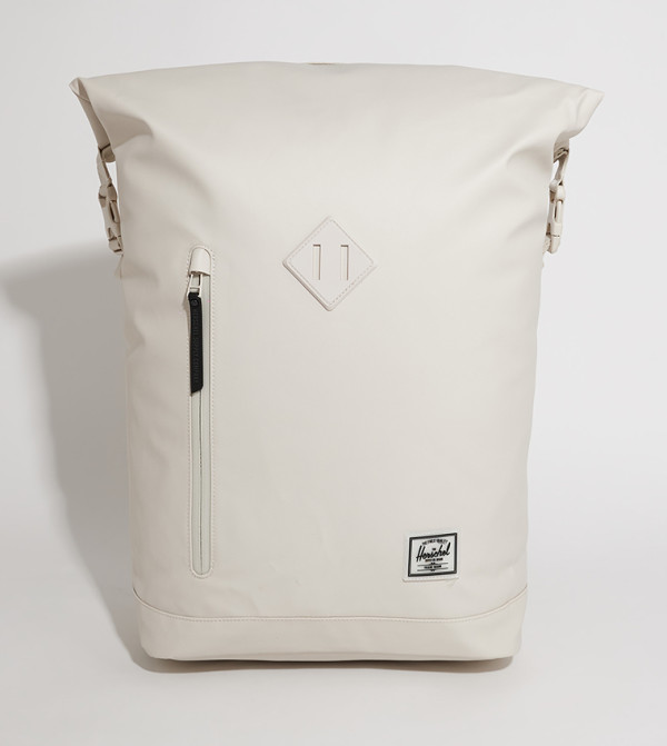 Logo Badge Roll Top Backpack