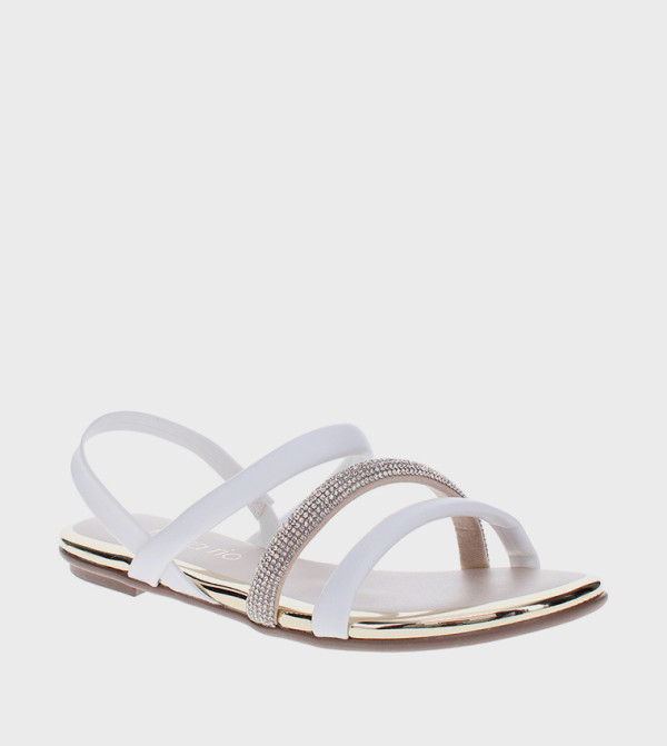 CYRUS Embellished Strappy Flat Sandals