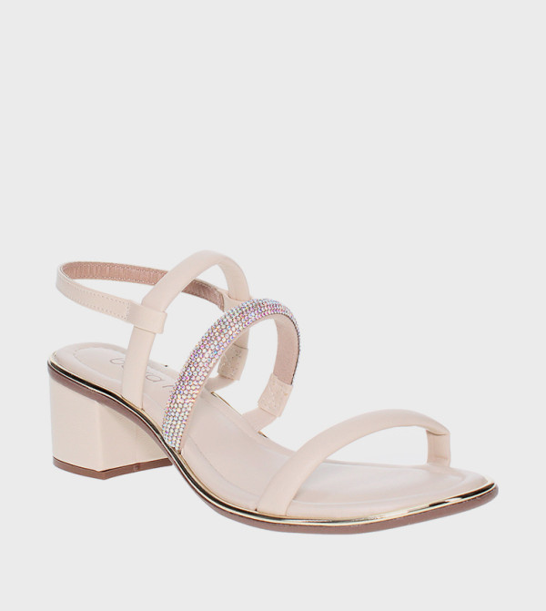 BLAZE Embellished Slingback Heel Sandals