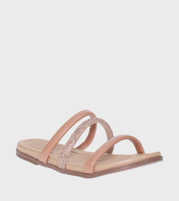 BRECKEN Embellished Flat Sandals