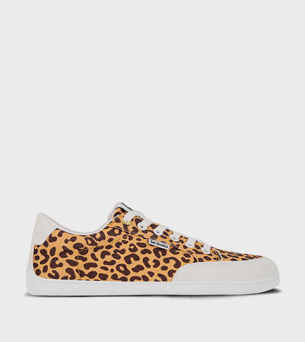 REBOUND Leopard Print Lace-Up Sneakers