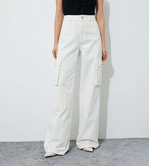 High Waist Wide Leg Cargo Pants