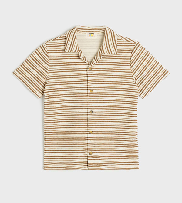 Striped Revere Collar Shirt