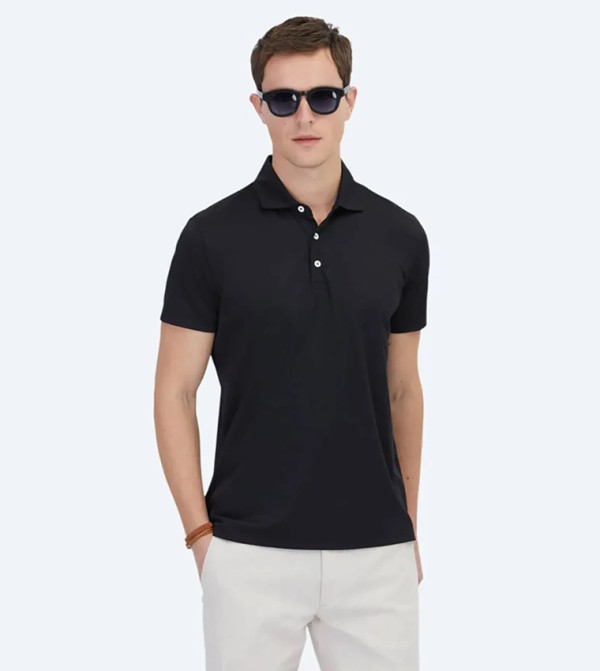 Solid Short Sleeves Polo T-Shirt