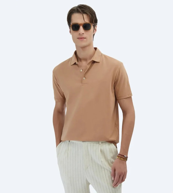 Solid Short Sleeves Polo T-Shirt