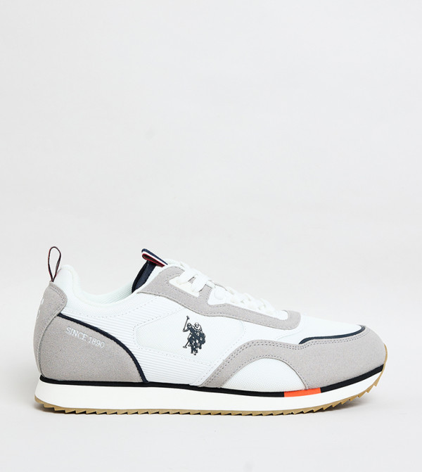 Color Block Lace-Up Sneakers