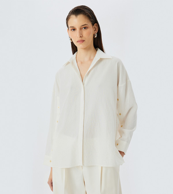 Long Sleeves Oversized Shirt