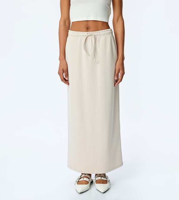 Solid Maxi Skirt