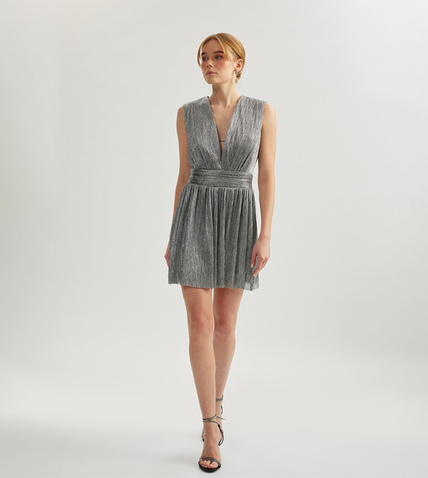 Shimmer Sleevesless Mini Dress
