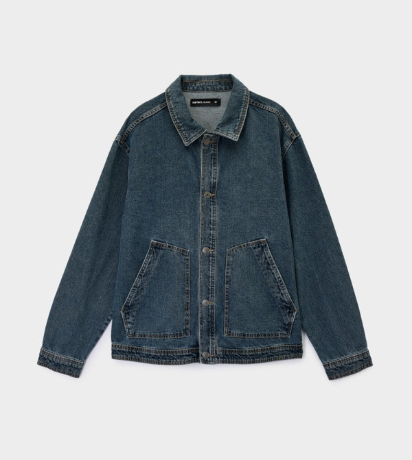 Washed Relaxed Fit Denim Jacket